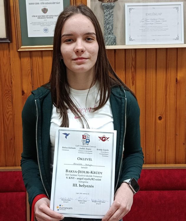 Deákosok a Baksa-Jedlik-Krúdy Két Tanítási Nyelvű Versenyen
